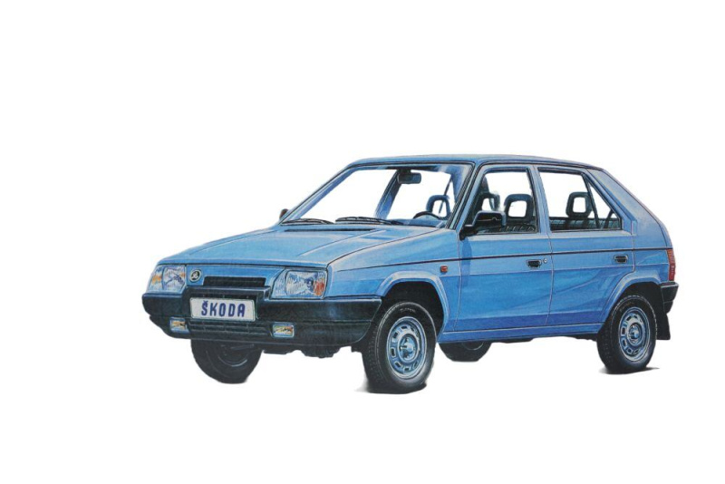 Směr zacvakávací model ŠKODA FAVORIT 1:28