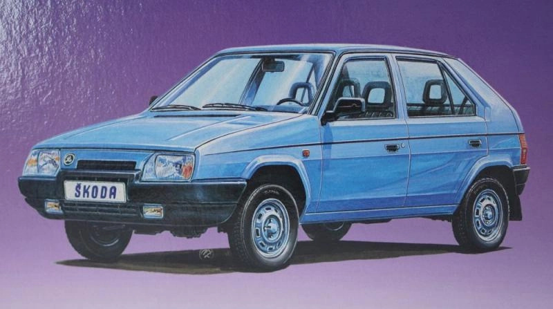Směr zacvakávací model ŠKODA FAVORIT 1:28