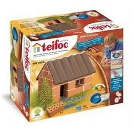 Stavebnice Teifoc Malý domek 35ks v krabici 18x15x8cm