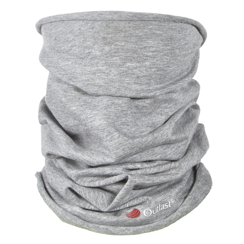 BARIDI wear Nákrčník multifunkční tenký Outlast® - šedý melír