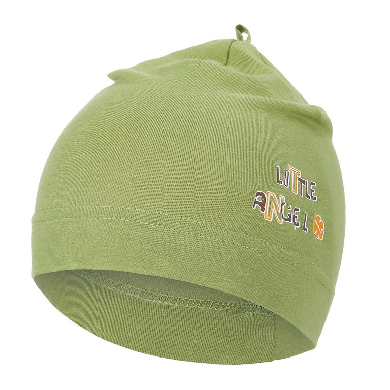 Little Angel Čepice tenká obrázek Outlast® - zelená matcha Velikost čepic: 1 | 36-38 cm