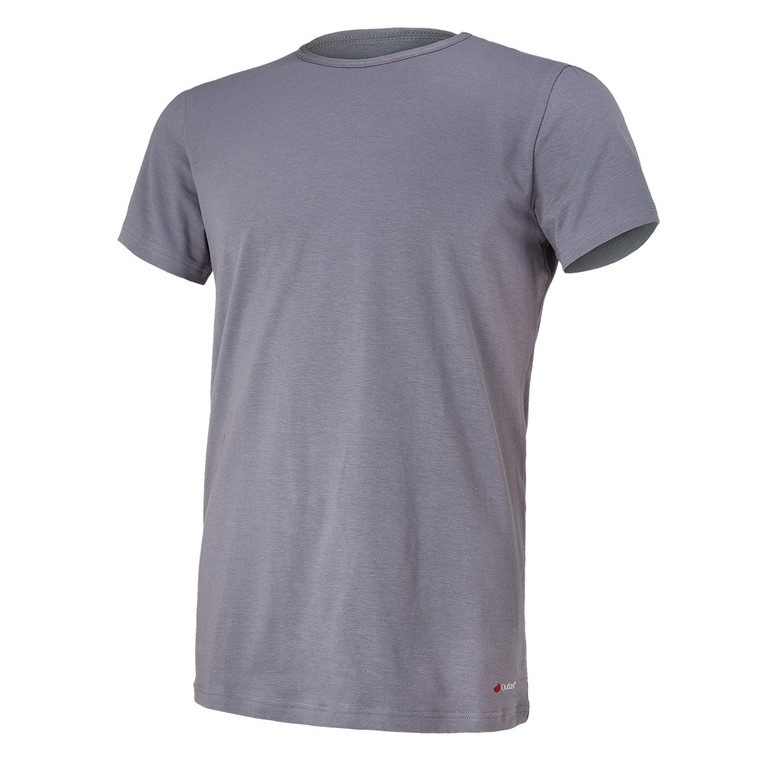 BARIDI wear Tričko pánské KR tenké výstřih U Outlast® - stř.šedá Velikost oblečení: M