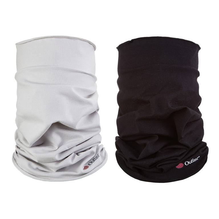 BARIDI wear Set nákrčník multifunkční tenký Outlast® - sv.šedá/černá Velikost ostatní: UNI
