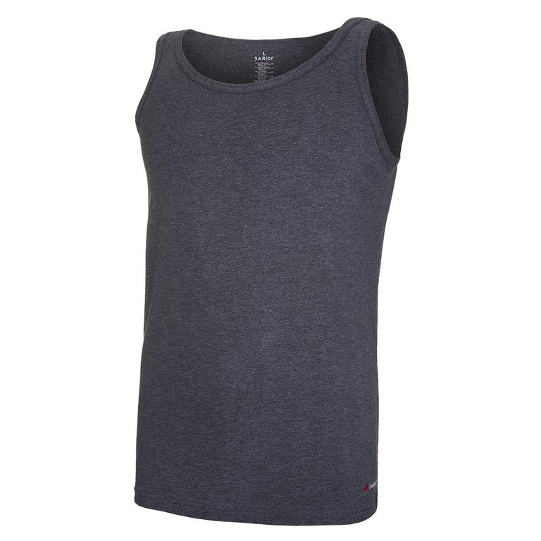BARIDI wear Nátělník pánský tenký Outlast® - tm.šedý melír Velikost oblečení: XL