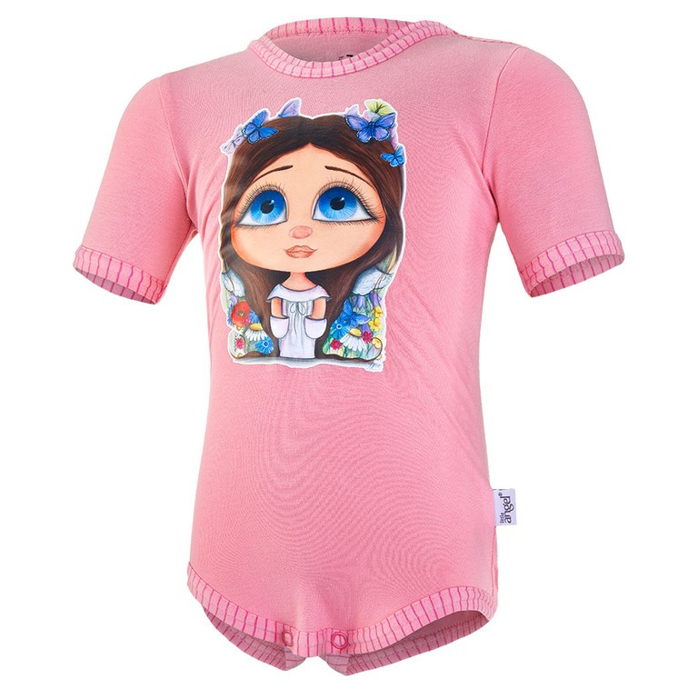 Little Angel Body tenké KR DEBRA Outlast® - starorůžová/Kukadlinka Velikost oblečení: 74