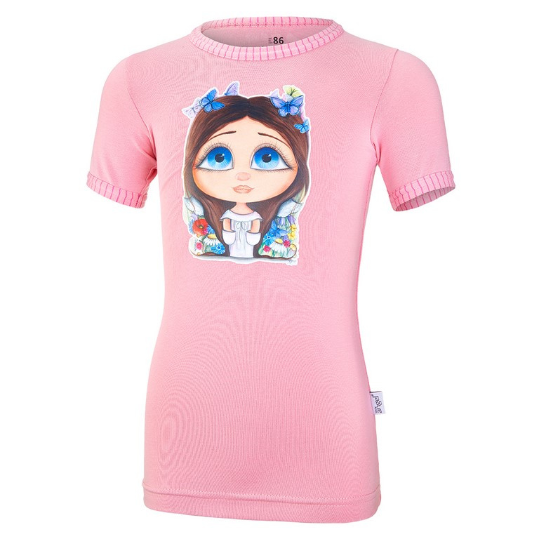 Little Angel Tričko tenké KR DEBRA Outlast® - starorůžová/Kukadlinka Velikost oblečení: 86