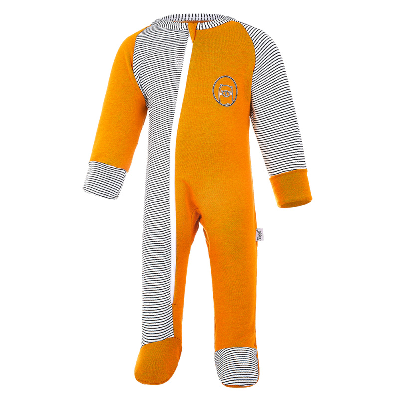 Little Angel Overal smyk DR Outlast® - medová/pruh bíločerný Velikost oblečení: 62