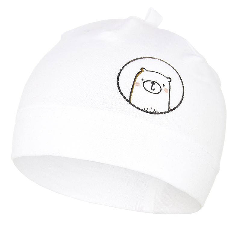 Little Angel Čepice smyk kojenecká obrázek Outlast® - bílá Velikost čepic: 2 | 39-41 cm