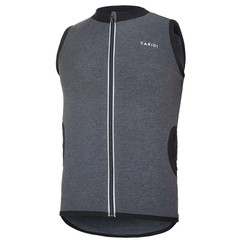 BARIDI wear Vesta smyk REFLEX Outlast® - tm.šedý melír/černá Velikost oblečení: 146