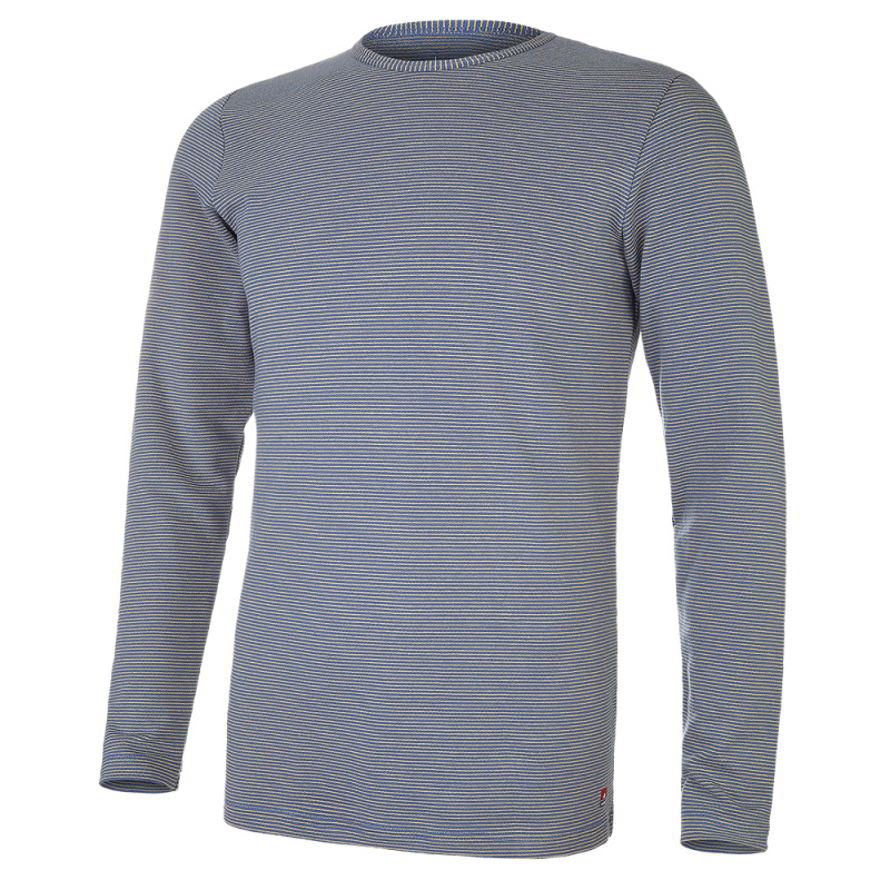 BARIDI wear Tričko pánské DR smyk Outlast® - pruh indigo-oliva Velikost oblečení: L