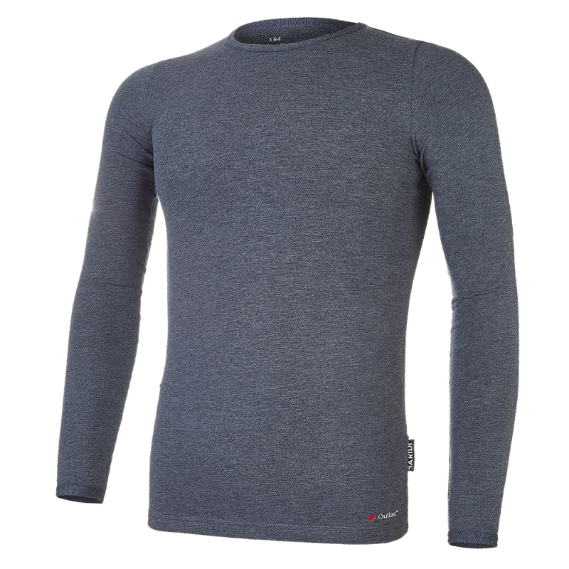 BARIDI wear Tričko smyk DR Outlast® - tm.šedý melír Velikost oblečení: 146