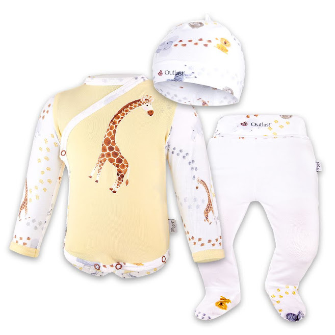 Little Angel Novorozenecká sada tenká TISK Outlast® - safari Velikost oblečení: 50