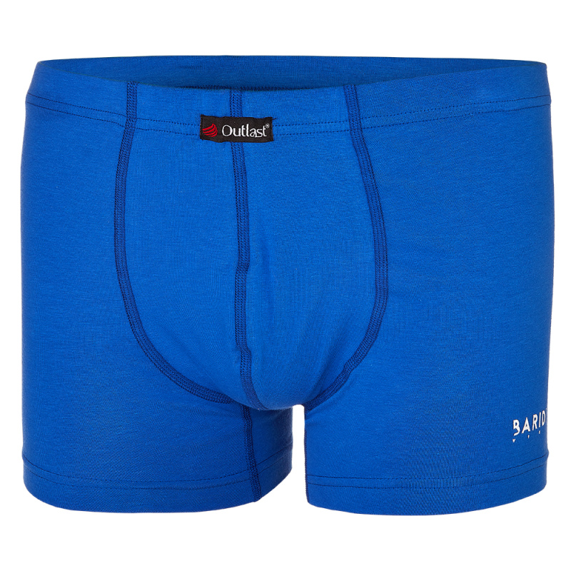 BARIDI wear Boxerky pánské tenké plochý šev Outlast® - modrá royal Velikost oblečení: M