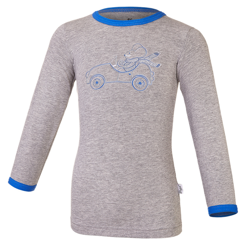 Little Angel Tričko smyk obrázek DR Outlast® - šedý melír Velikost oblečení: 86