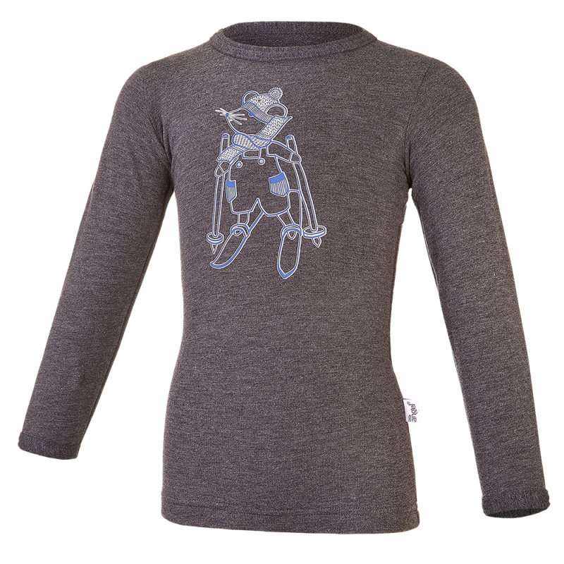 Little Angel Tričko smyk obrázek DR Outlast® - tm.šedý melír Velikost oblečení: 86