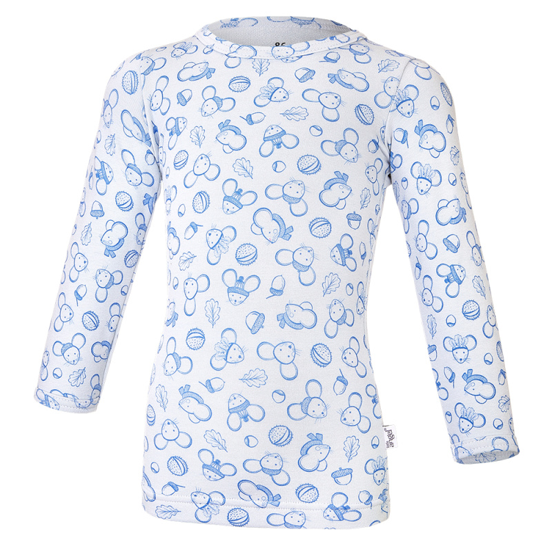 Little Angel Tričko smyk DR TISK Outlast® - sv.ledově modrá myšky Velikost oblečení: 86