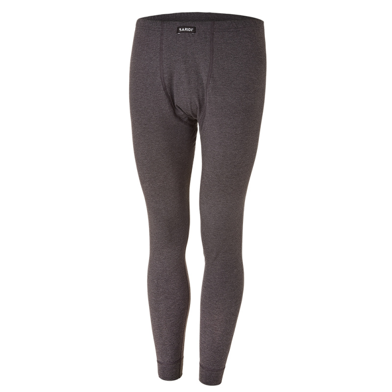 BARIDI wear Spodky pánské smyk Outlast® - tm.šedý melír Velikost oblečení: M
