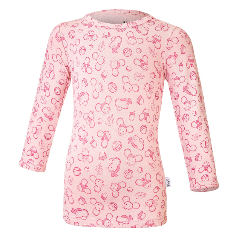 Little Angel Tričko smyk DR TISK Outlast® - sv.starorůžová myšky Velikost oblečení: 92