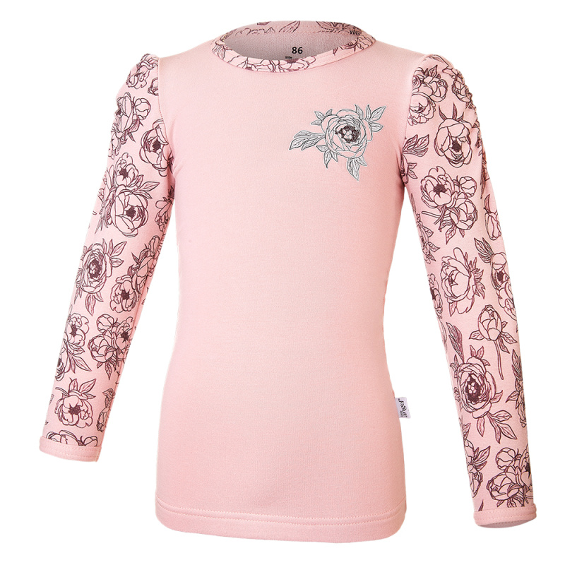 Little Angel Tričko dívčí smyk DR TISK Outlast® - sv.starorůžová Velikost oblečení: 128