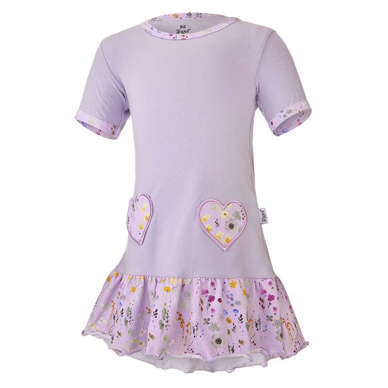 Little Angel Tunika tenká Outlast® - sv.fialová/sv.fialová louka Velikost oblečení: 86