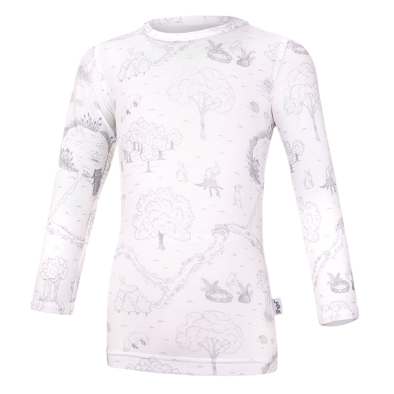 Little Angel Tričko tenké DR TISK Outlast® - bílá louka Velikost oblečení: 128