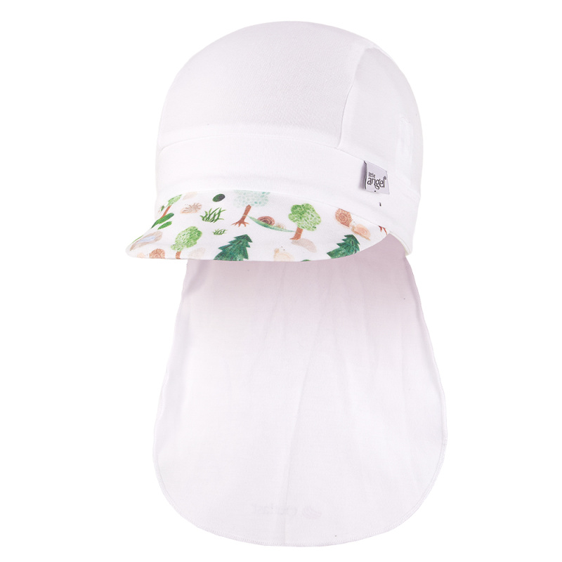 Little Angel Kšiltovka tenká pirát Outlast® - bílá/les Velikost čepic: 6 | 54-57 cm