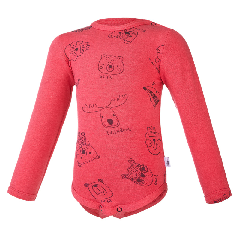 Little Angel Body smyk TISK Outlast® - cihlová zvířátka/cihlová Velikost oblečení: 68
