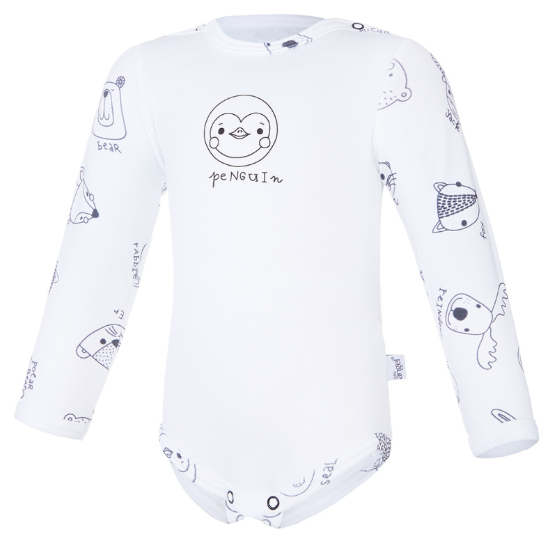 Little Angel Body smyk obrázek TISK Outlast® - bílá/bílá zvířátka Velikost oblečení: 86