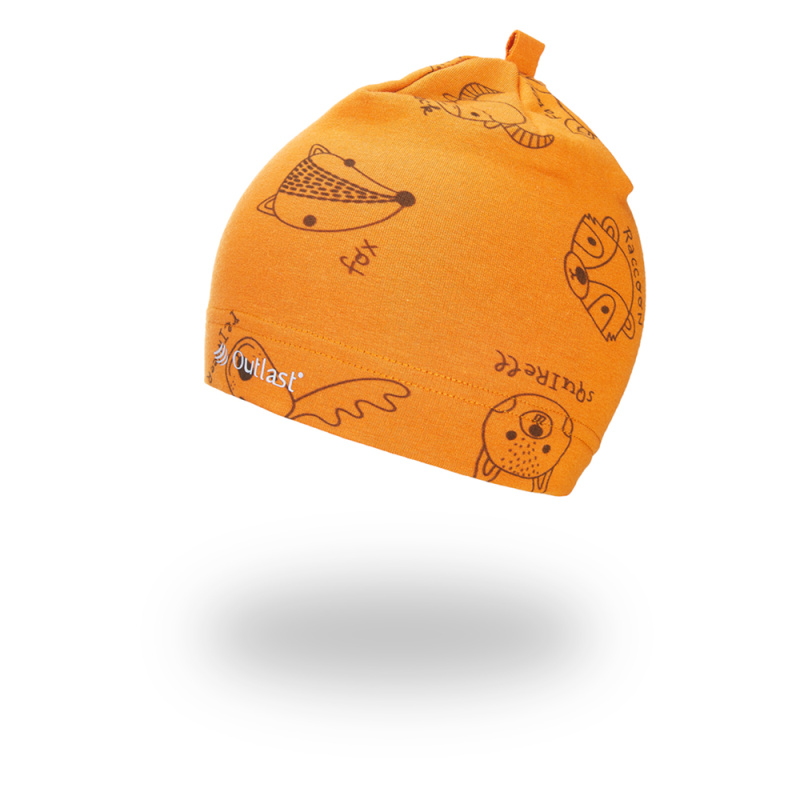 Little Angel Čepice smyk natahovací TISK Outlast ® - medová zvířátka Velikost čepic: 5 | 49-53 cm