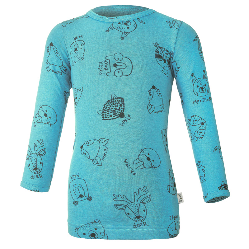 Little Angel Tričko smyk DR TISK Outlast® - tm.tyrkys zvířátka Velikost oblečení: 110