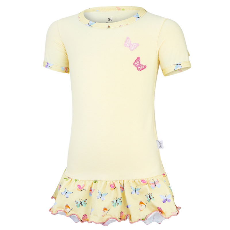 Little Angel Tunika tenká Outlast® - sv.žlutá/motýlci Velikost oblečení: 122
