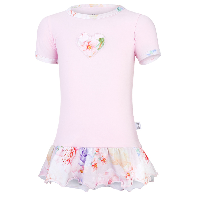 Little Angel Tunika tenká Outlast® - růžová baby/sv.růžová květy Velikost oblečení: 116