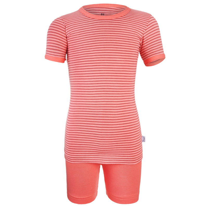 Little Angel Pyžamo KR Outlast® - pruh tm.coral/tm.coral Velikost oblečení: 92