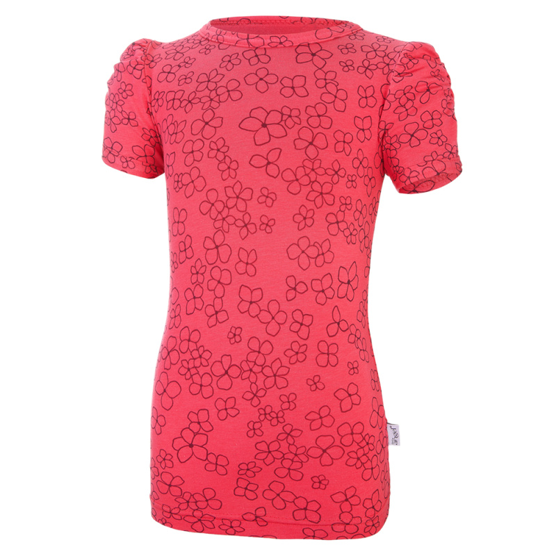 Little Angel Tričko dívčí tenké TISK KR Outlast® - jahodová kytičky Velikost oblečení: 104