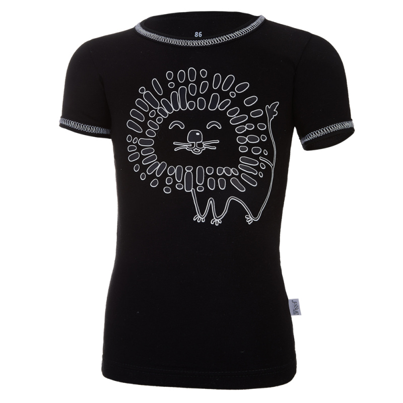 Little Angel Tričko tenké KR obrázek Outlast® - černá Velikost oblečení: 116