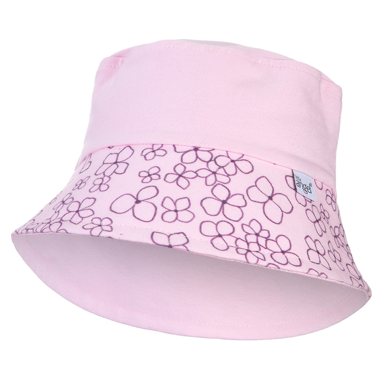 Little Angel Klobouk tenký TISK Outlast® - růžová baby/růžová baby kytičky Velikost čepic: 3 | 42-44 cm