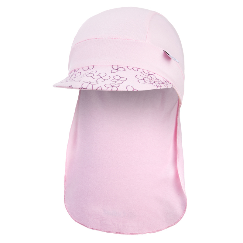 Little Angel Kšiltovka tenká pirát Outlast® - růžová baby/růžová baby kytičky Velikost čepic: 5 | 49-53 cm