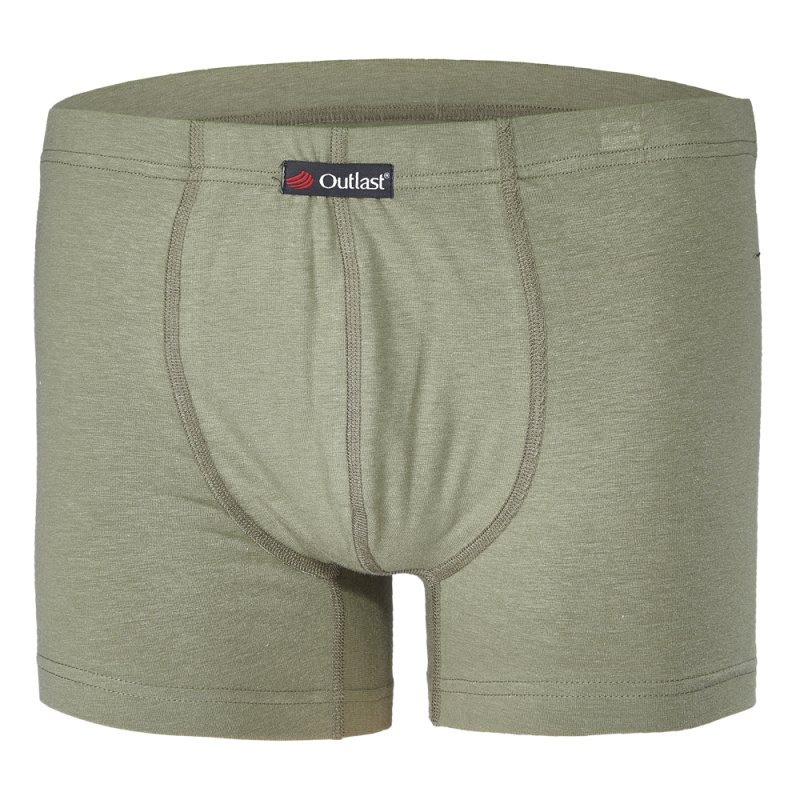 BARIDI wear Boxerky pánské tenké plochý šev Outlast® - khaki Velikost oblečení: 4XL