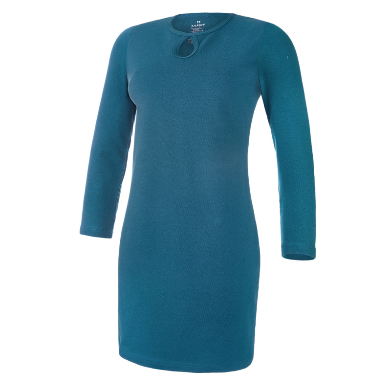 BARIDI wear Šaty smyk 3/4 rukáv Outlast® - tm.smaragd Velikost oblečení: M