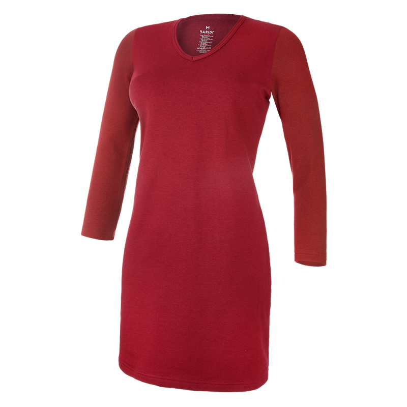 BARIDI wear Šaty smyk 3/4 rukáv Outlast® - bordó Velikost oblečení: M