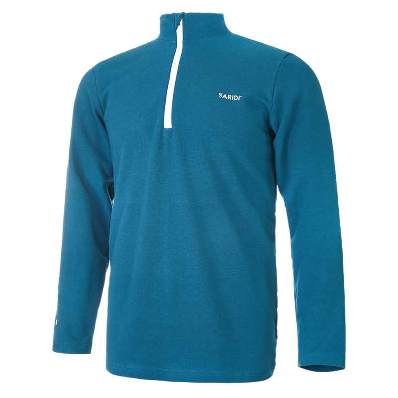 BARIDI wear Mikina pánská smyk Outlast® - tm.smaragd Velikost oblečení: S