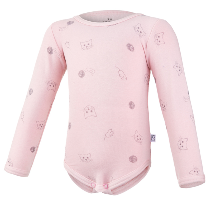 Little Angel Body tričko smyk TISK Outlast® - sv.starorůžová koťátka Velikost oblečení: 68