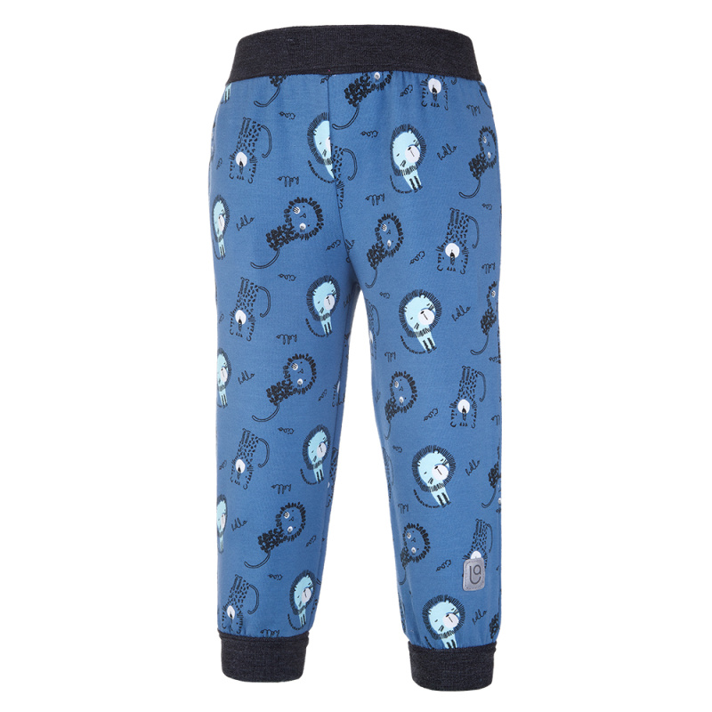 Little Angel Tepláky - denim lvíčci Velikost oblečení: 116