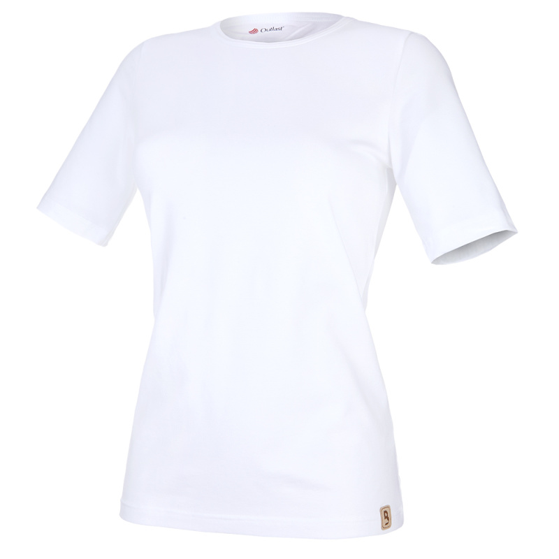 BARIDI wear Tričko dámské KR tenké výstřih kulatý Outlast® - bílá Velikost oblečení: XXL