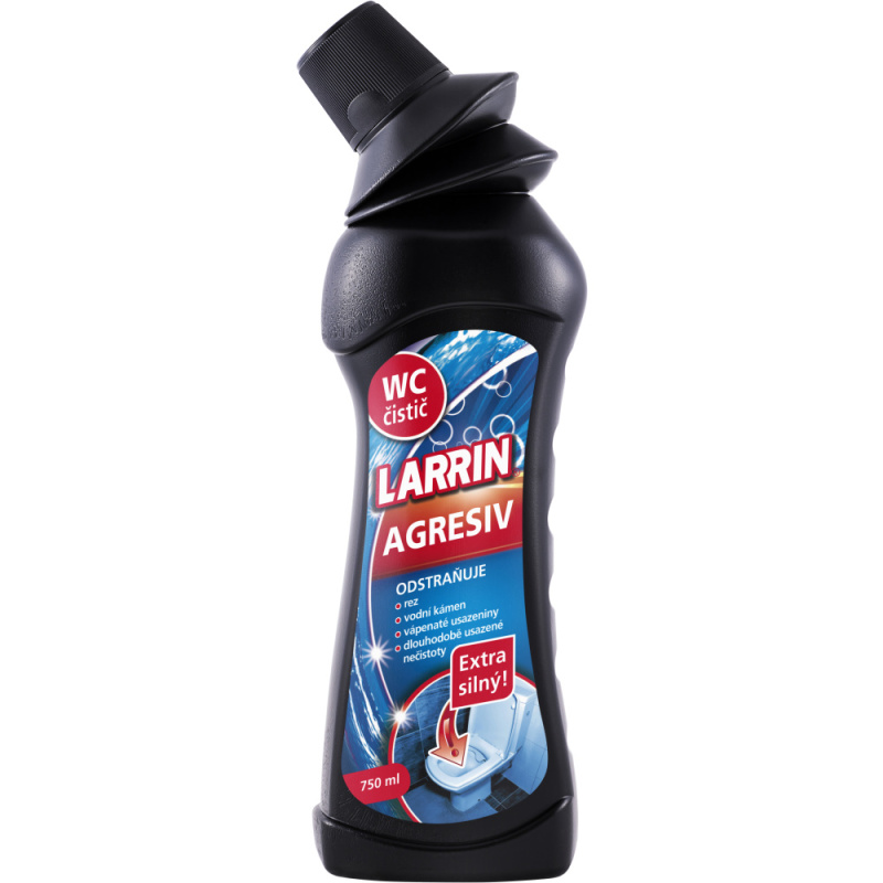 LARRIN WC ČISTIČ AGRESIV NOVÝ     750 ML