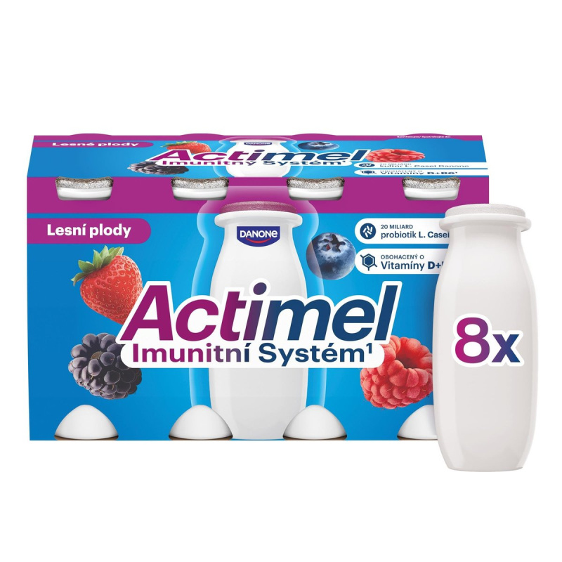 Actimel Probiotický nápoj lesní plody 8×100 g