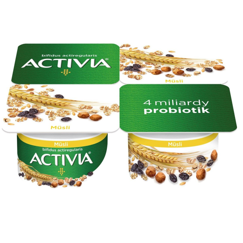 Activia Probiotický jogurt s müsli 4×120 g