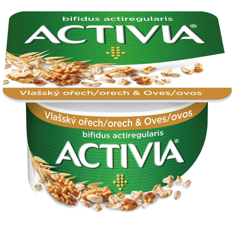 Activia Probiotický jogurt vlašský ořech a oves