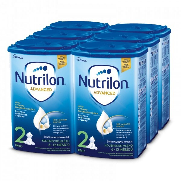 NUTRILON 2 Advanced Pokračovací mléko od 6-12 měsíců 6 x 800 g