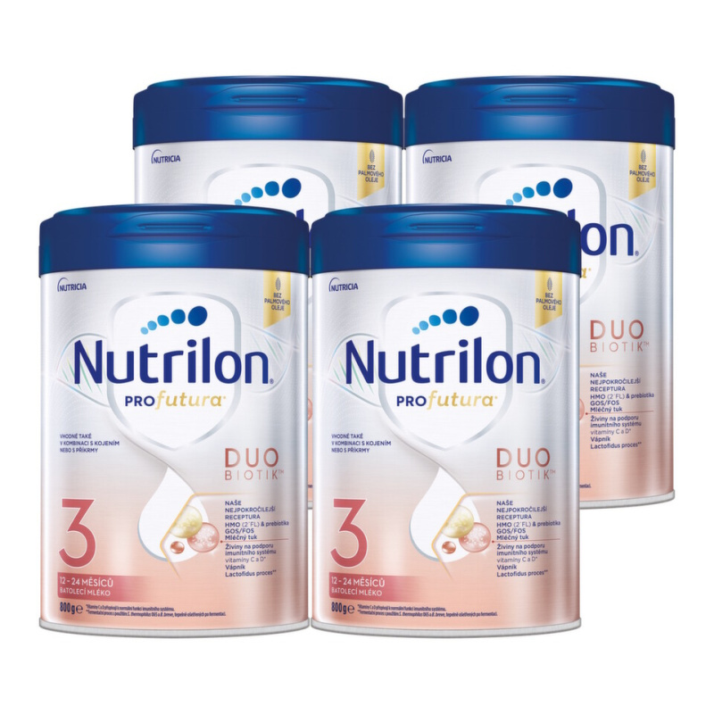 NUTRILON 3 Profutura Duobiotik Batolecí mléko od ukončeného 12. měsíce 4 x 800 g